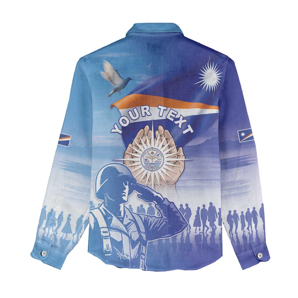 Personalised Marshall Islands Remembrance Day Women Casual Shirt We Will Always Remember
