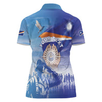 Personalised Marshall Islands Remembrance Day Women Polo Shirt We Will Always Remember