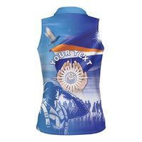 Personalised Marshall Islands Remembrance Day Women Sleeveless Polo Shirt We Will Always Remember LT05 - Polynesian Pride