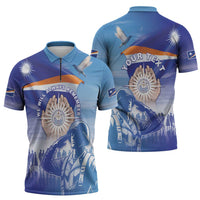 Personalised Marshall Islands Remembrance Day Zipper Polo Shirt We Will Always Remember LT05 - Polynesian Pride