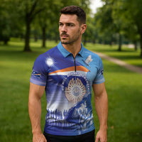 Personalised Marshall Islands Remembrance Day Zipper Polo Shirt We Will Always Remember LT05 - Polynesian Pride