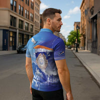 Personalised Marshall Islands Remembrance Day Zipper Polo Shirt We Will Always Remember LT05 - Polynesian Pride