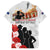 New Zealand ANZAC Day Family Matching Off The Shoulder Long Sleeve Dress and Hawaiian Shirt The Unsung Heroes Sisters of War LT05 Dad's Shirt - Short Sleeve White - Polynesian Pride