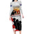 New Zealand ANZAC Day Long Sleeve Bodycon Dress The Unsung Heroes Sisters of War LT05 Long Dress White - Polynesian Pride