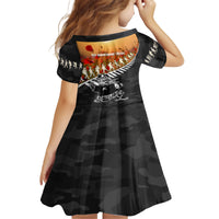 New Zealand ANZAC Rugby Family Matching Summer Maxi Dress and Hawaiian Shirt Soldier Fern With Kiwi Bird LT05