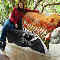 New Zealand ANZAC Rugby Quilt Soldier Fern With Kiwi Bird