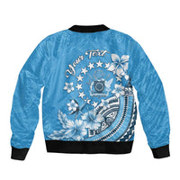 Personalised Penrhyn Gospel Day Bomber Jacket Cook Islands Tribal Pattern