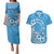 Personalised Penrhyn Gospel Day Couples Matching Puletasi and Hawaiian Shirt Cook Islands Tribal Pattern