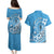 Personalised Penrhyn Gospel Day Couples Matching Puletasi and Hawaiian Shirt Cook Islands Tribal Pattern