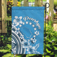 Penrhyn Gospel Day Garden Flag Cook Islands Tribal Pattern LT05 Garden Flag Blue - Polynesian Pride