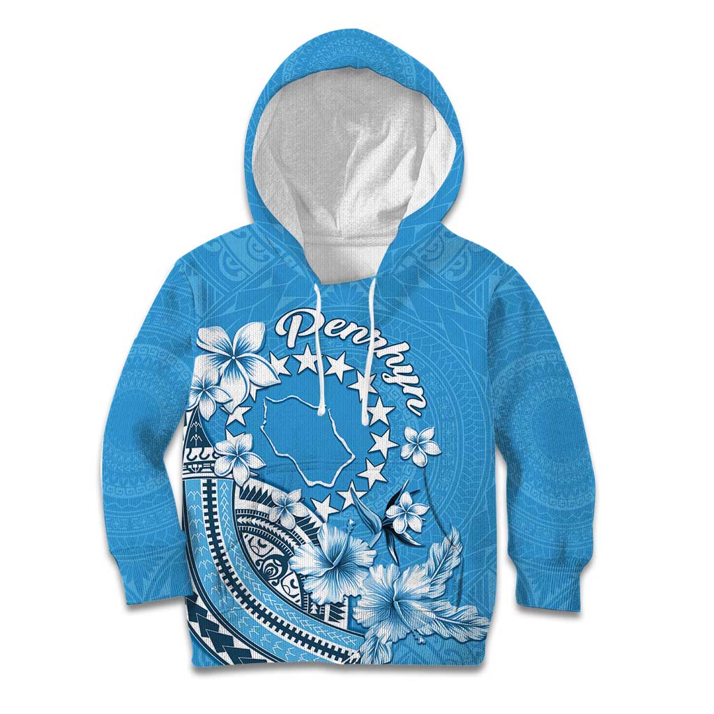 Personalised Penrhyn Gospel Day Kid Hoodie Cook Islands Tribal Pattern