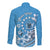 Personalised Penrhyn Gospel Day Long Sleeve Button Shirt Cook Islands Tribal Pattern