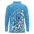 Personalised Penrhyn Gospel Day Long Sleeve Polo Shirt Cook Islands Tribal Pattern