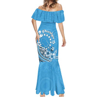 Personalised Penrhyn Gospel Day Mermaid Dress Cook Islands Tribal Pattern