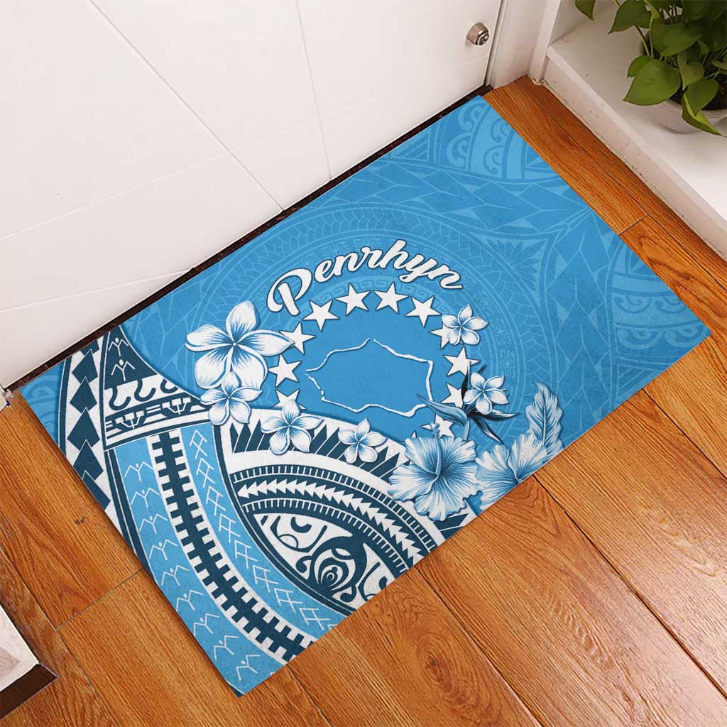 Penrhyn Gospel Day Rubber Doormat Cook Islands Tribal Pattern LT05 - Polynesian Pride