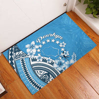 Penrhyn Gospel Day Rubber Doormat Cook Islands Tribal Pattern LT05 - Polynesian Pride