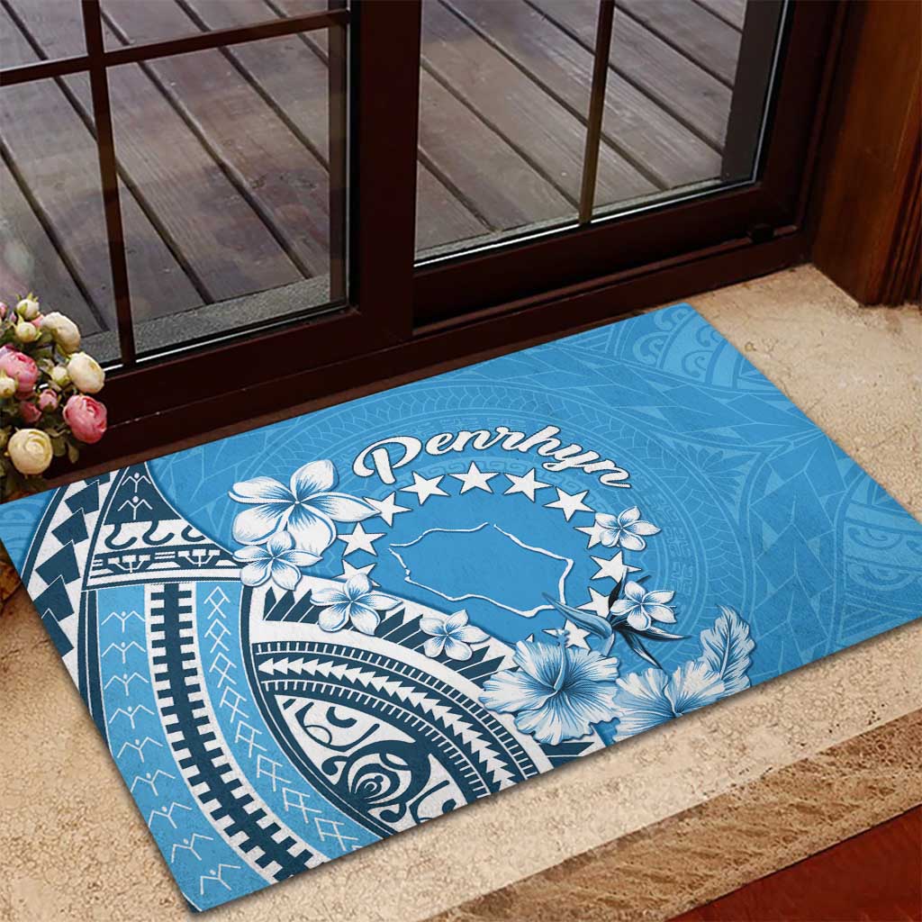 Penrhyn Gospel Day Rubber Doormat Cook Islands Tribal Pattern LT05 - Polynesian Pride