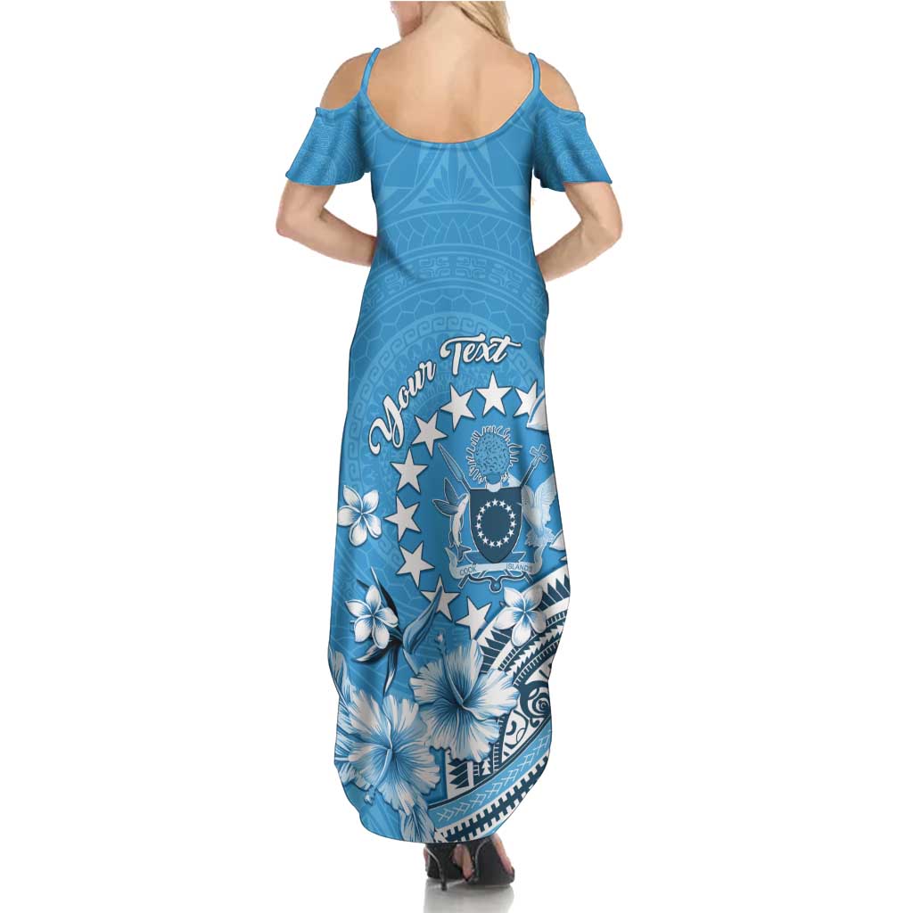 Personalised Penrhyn Gospel Day Summer Maxi Dress Cook Islands Tribal Pattern