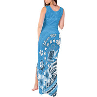 Personalised Penrhyn Gospel Day Tank Maxi Dress Cook Islands Tribal Pattern