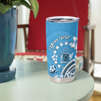 Personalised Penrhyn Gospel Day Tumbler Cup Cook Islands Tribal Pattern LT05 - Polynesian Pride