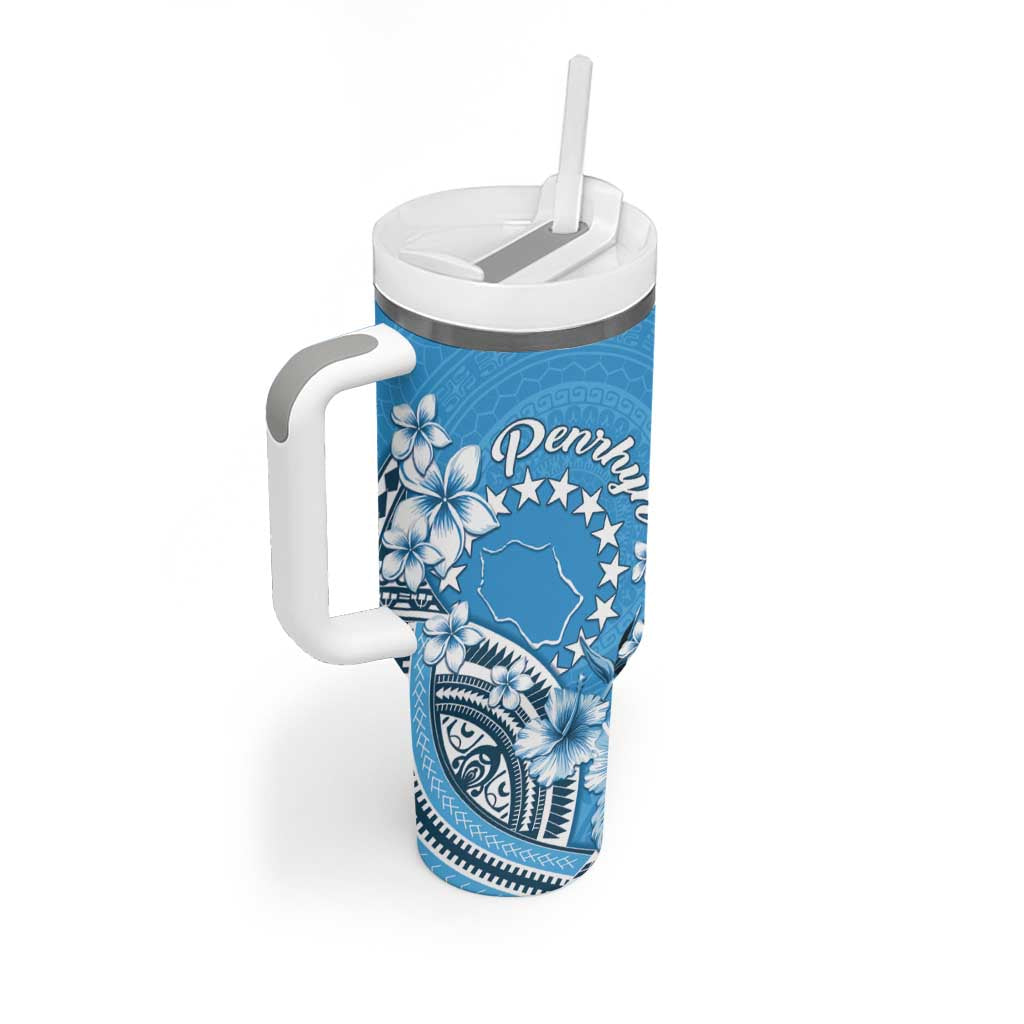 Personalised Penrhyn Gospel Day Tumbler With Handle Cook Islands Tribal Pattern LT05 - Polynesian Pride