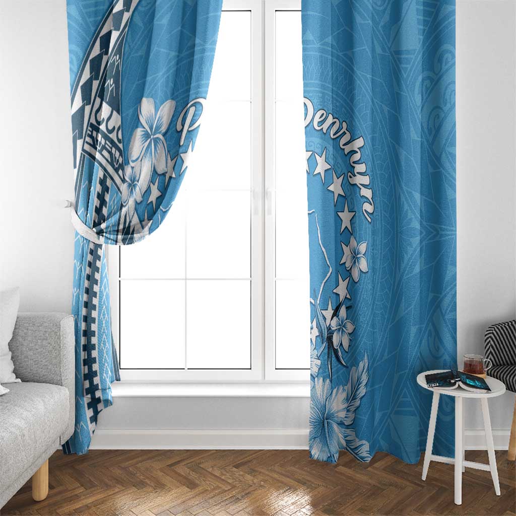 Penrhyn Gospel Day Window Curtain Cook Islands Tribal Pattern LT05 - Polynesian Pride