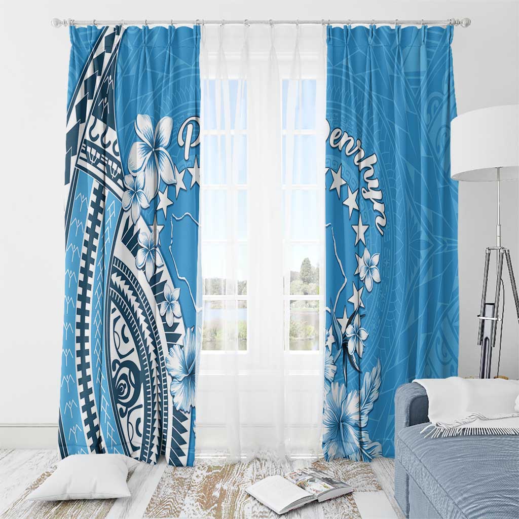 Penrhyn Gospel Day Window Curtain Cook Islands Tribal Pattern LT05 - Polynesian Pride