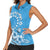 Personalised Penrhyn Gospel Day Women Sleeveless Polo Shirt Cook Islands Tribal Pattern