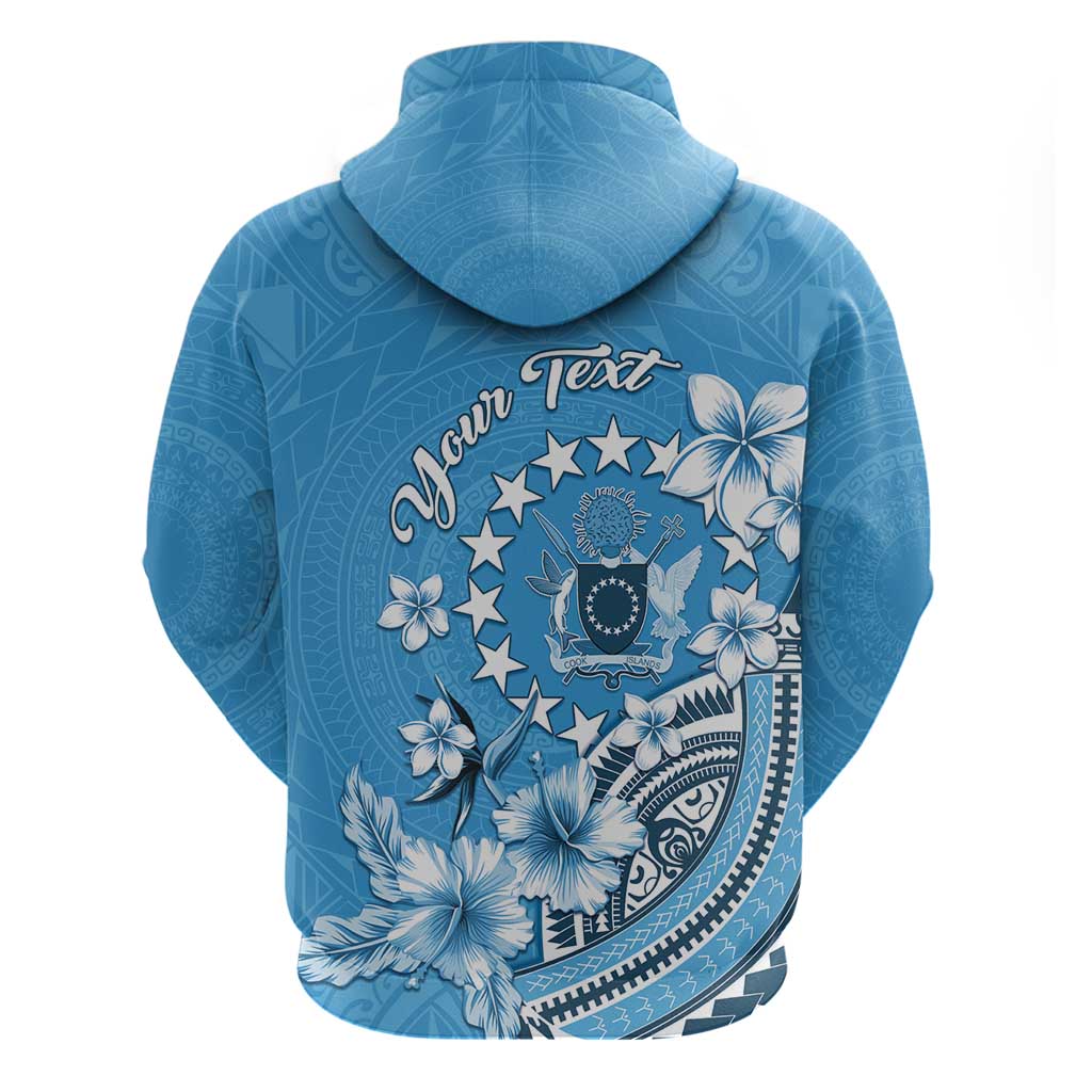 Personalised Penrhyn Gospel Day Zip Hoodie Cook Islands Tribal Pattern