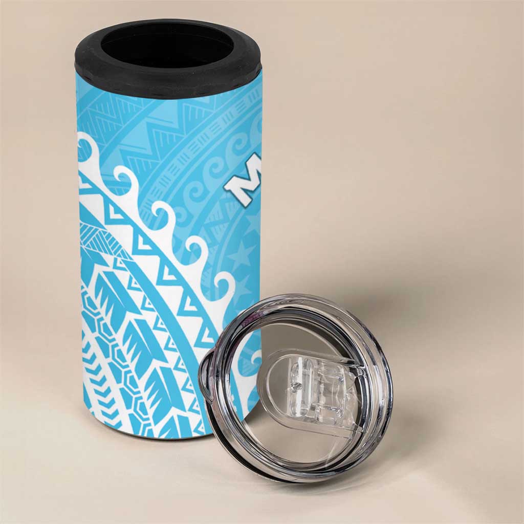 Cook Islands Mauke 4 in 1 Can Cooler Tumbler Polynesian Tribal Tattoo LT05 - Polynesian Pride