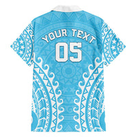 Custom Cook Islands Mauke Family Matching Summer Maxi Dress and Hawaiian Shirt Polynesian Tribal Tattoo