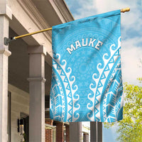 Cook Islands Mauke Garden Flag Polynesian Tribal Tattoo LT05 House Flag Baby Blue - Polynesian Pride