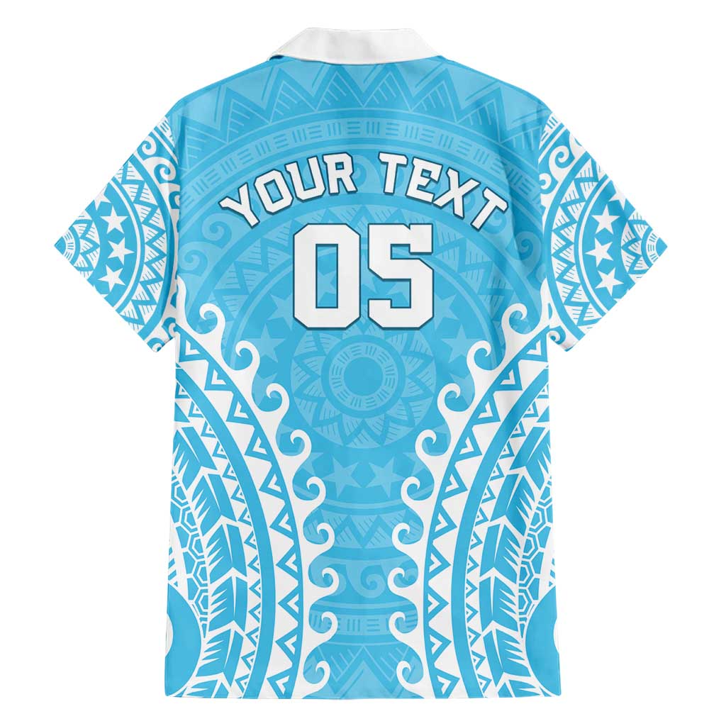 Custom Cook Islands Mauke Hawaiian Shirt Polynesian Tribal Tattoo