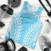 Custom Cook Islands Mauke Men Tank Top Polynesian Tribal Tattoo