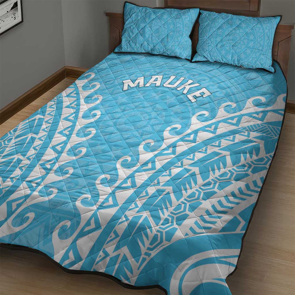 Cook Islands Mauke Quilt Bed Set Polynesian Tribal Tattoo LT05 - Polynesian Pride