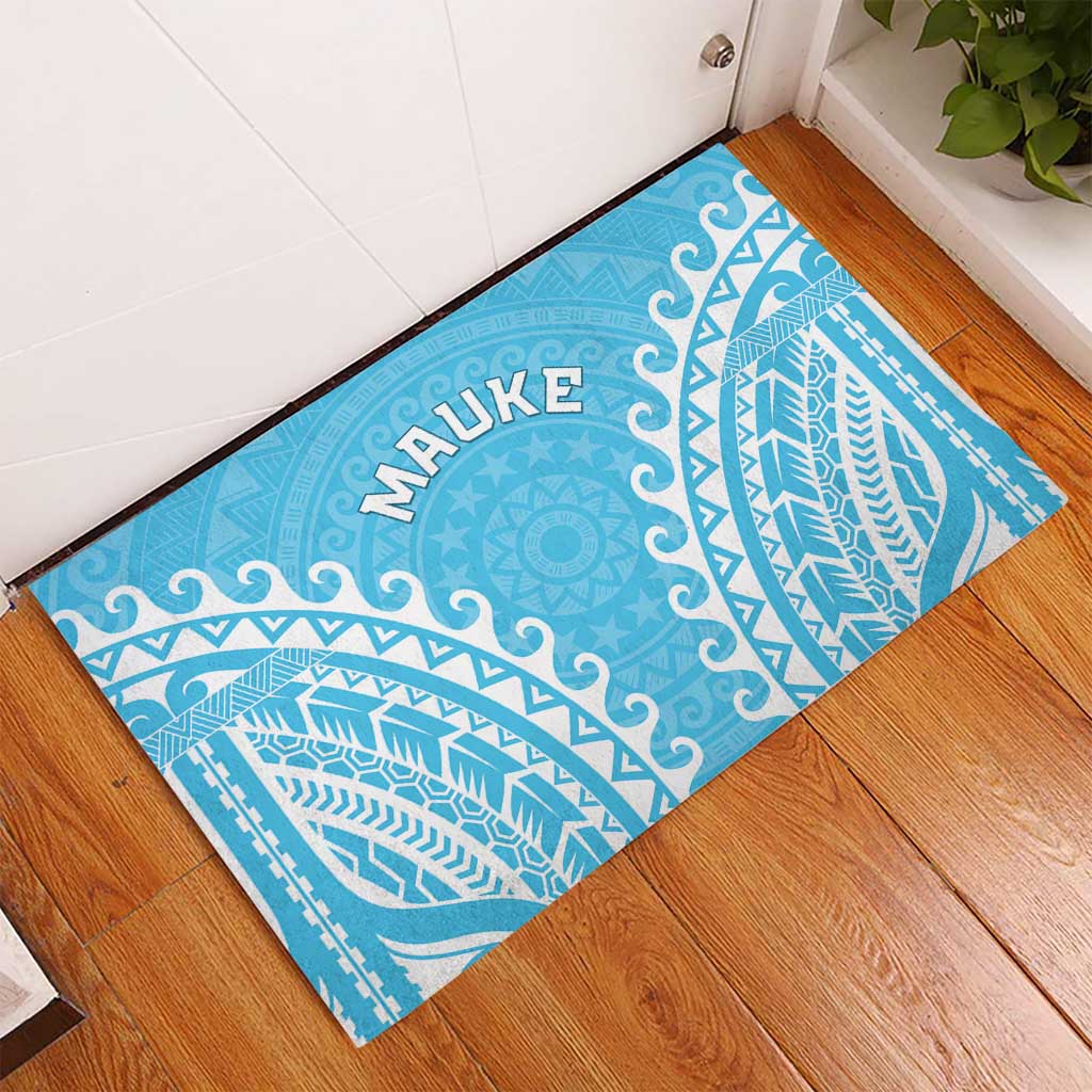Cook Islands Mauke Rubber Doormat Polynesian Tribal Tattoo LT05 - Polynesian Pride