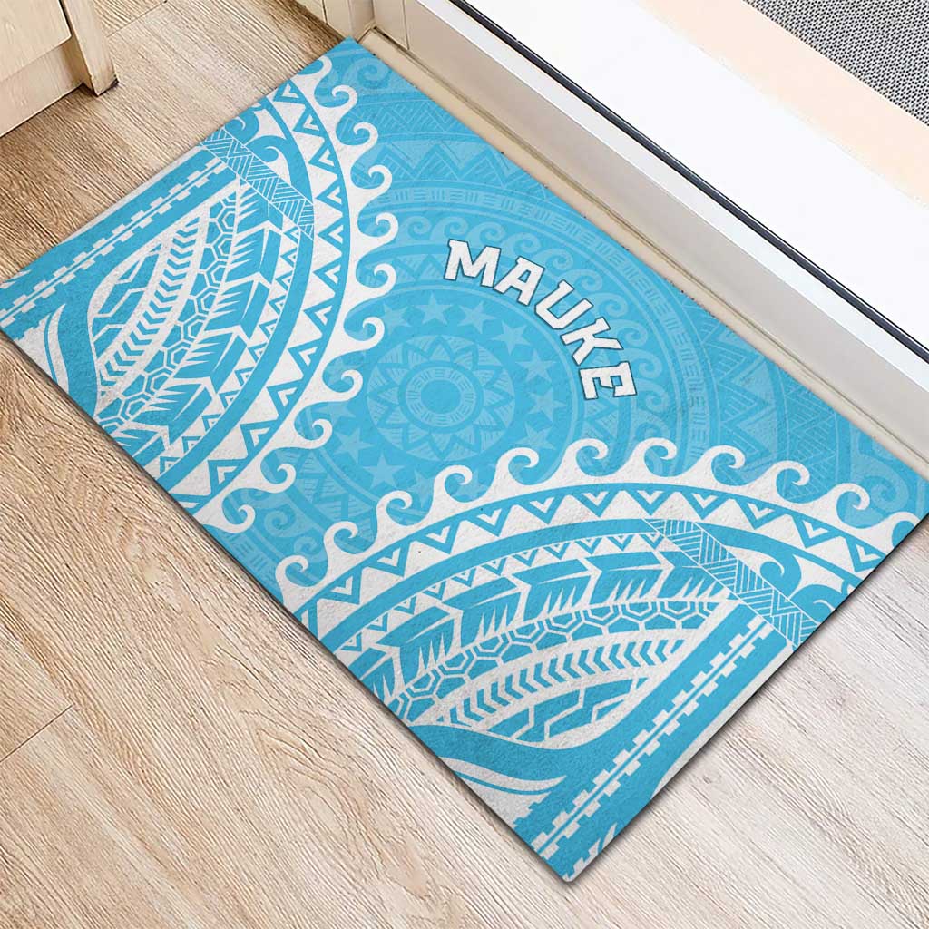 Cook Islands Mauke Rubber Doormat Polynesian Tribal Tattoo LT05 - Polynesian Pride