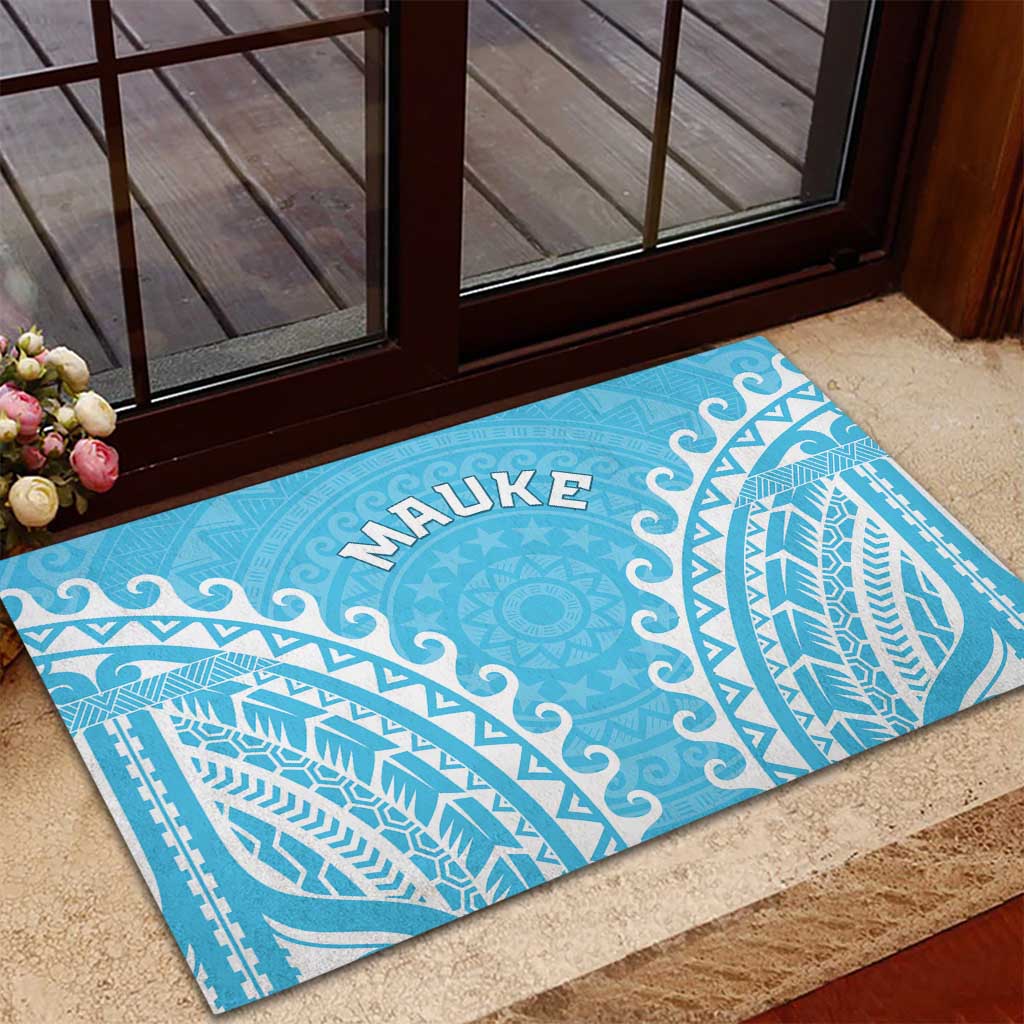 Cook Islands Mauke Rubber Doormat Polynesian Tribal Tattoo LT05 - Polynesian Pride