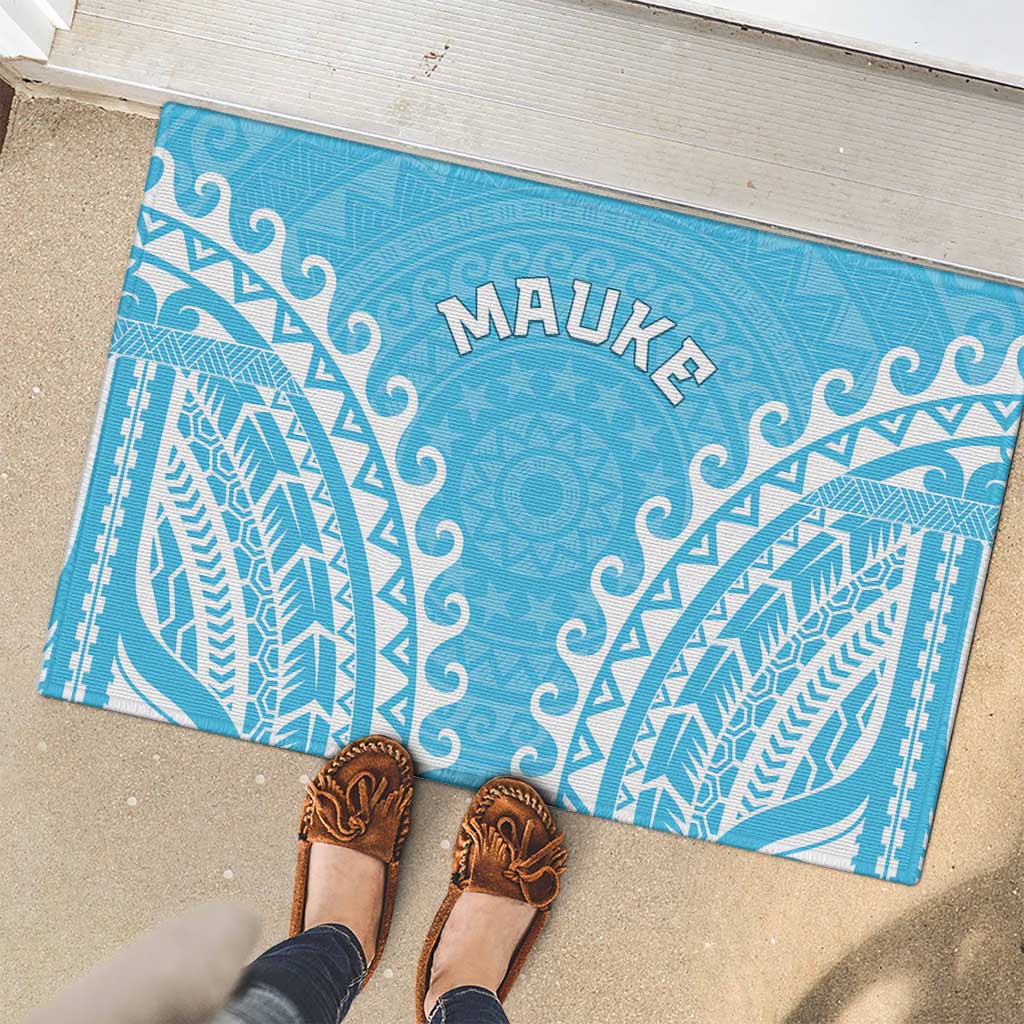 Cook Islands Mauke Rubber Doormat Polynesian Tribal Tattoo LT05 - Polynesian Pride