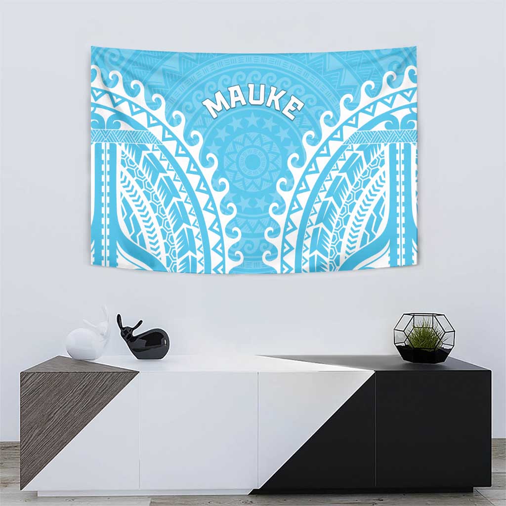 Custom Cook Islands Mauke Tapestry Polynesian Tribal Tattoo