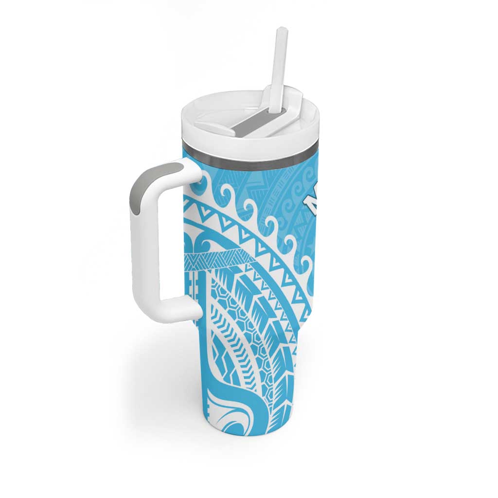 Cook Islands Mauke Tumbler With Handle Polynesian Tribal Tattoo LT05 - Polynesian Pride