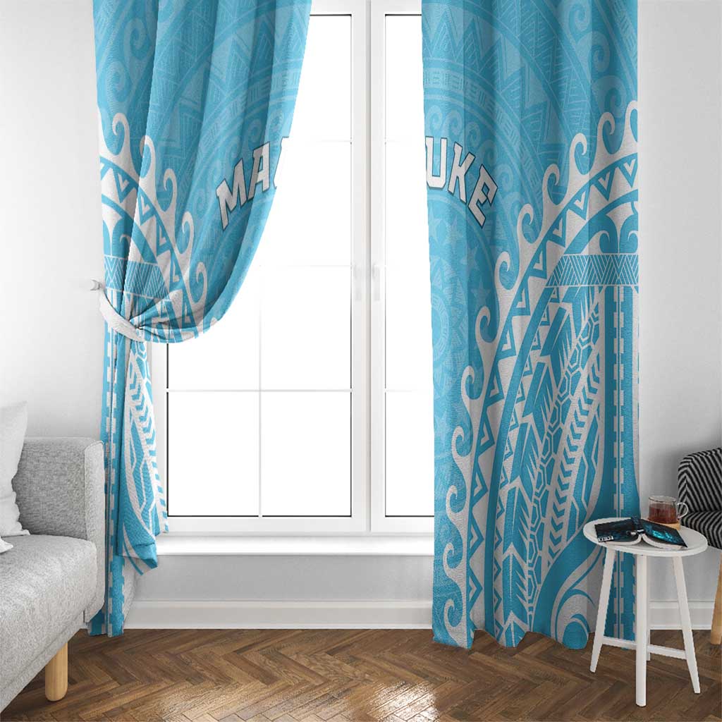 Cook Islands Mauke Window Curtain Polynesian Tribal Tattoo LT05 - Polynesian Pride