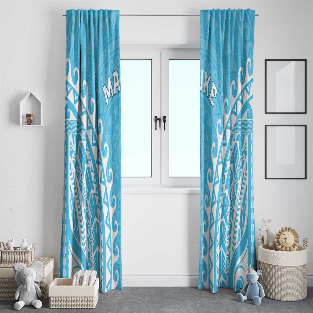 Cook Islands Mauke Window Curtain Polynesian Tribal Tattoo LT05 - Polynesian Pride