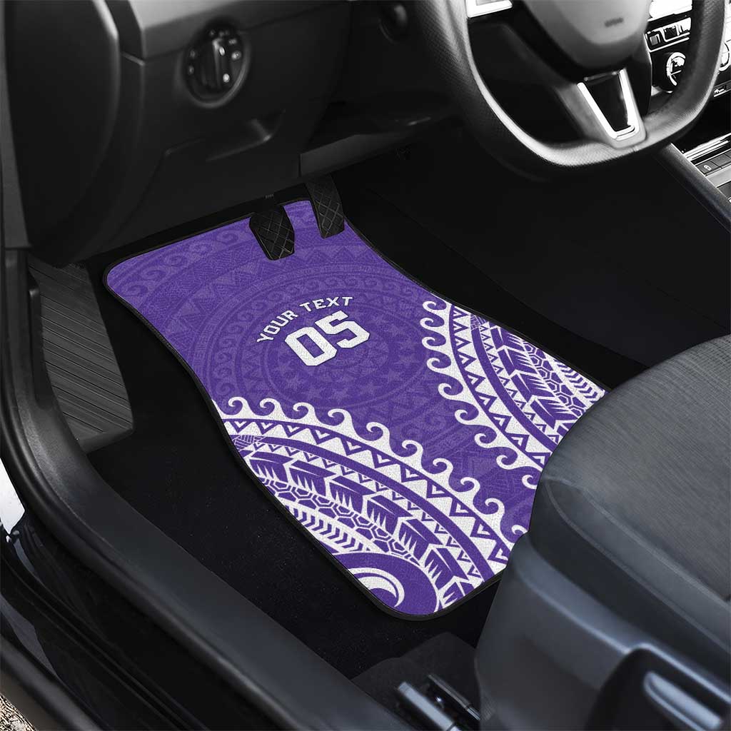 Custom Cook Islands Rarotonga Car Mats Polynesian Tribal Tattoo