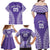 Custom Cook Islands Rarotonga Family Matching Off Shoulder Maxi Dress and Hawaiian Shirt Polynesian Tribal Tattoo