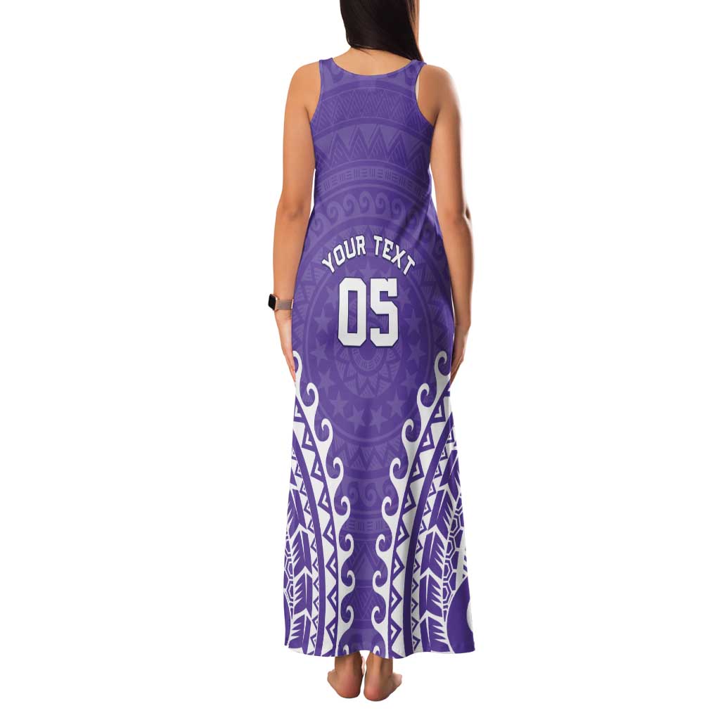 Custom Cook Islands Rarotonga Family Matching Tank Maxi Dress and Hawaiian Shirt Polynesian Tribal Tattoo