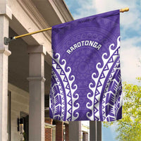 Cook Islands Rarotonga Garden Flag Polynesian Tribal Tattoo LT05 House Flag Purple - Polynesian Pride