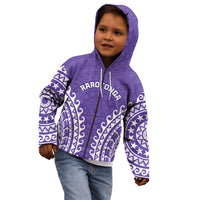 Custom Cook Islands Rarotonga Kid Hoodie Polynesian Tribal Tattoo