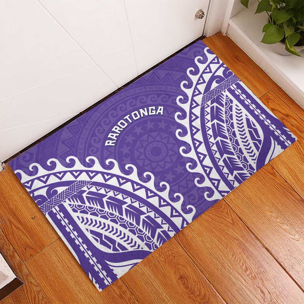 Cook Islands Rarotonga Rubber Doormat Polynesian Tribal Tattoo LT05 - Polynesian Pride