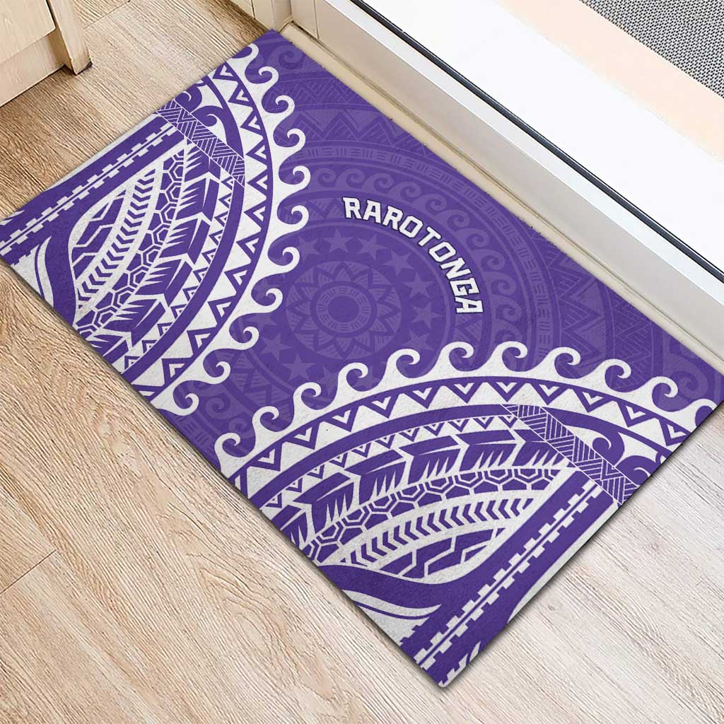 Cook Islands Rarotonga Rubber Doormat Polynesian Tribal Tattoo LT05 - Polynesian Pride